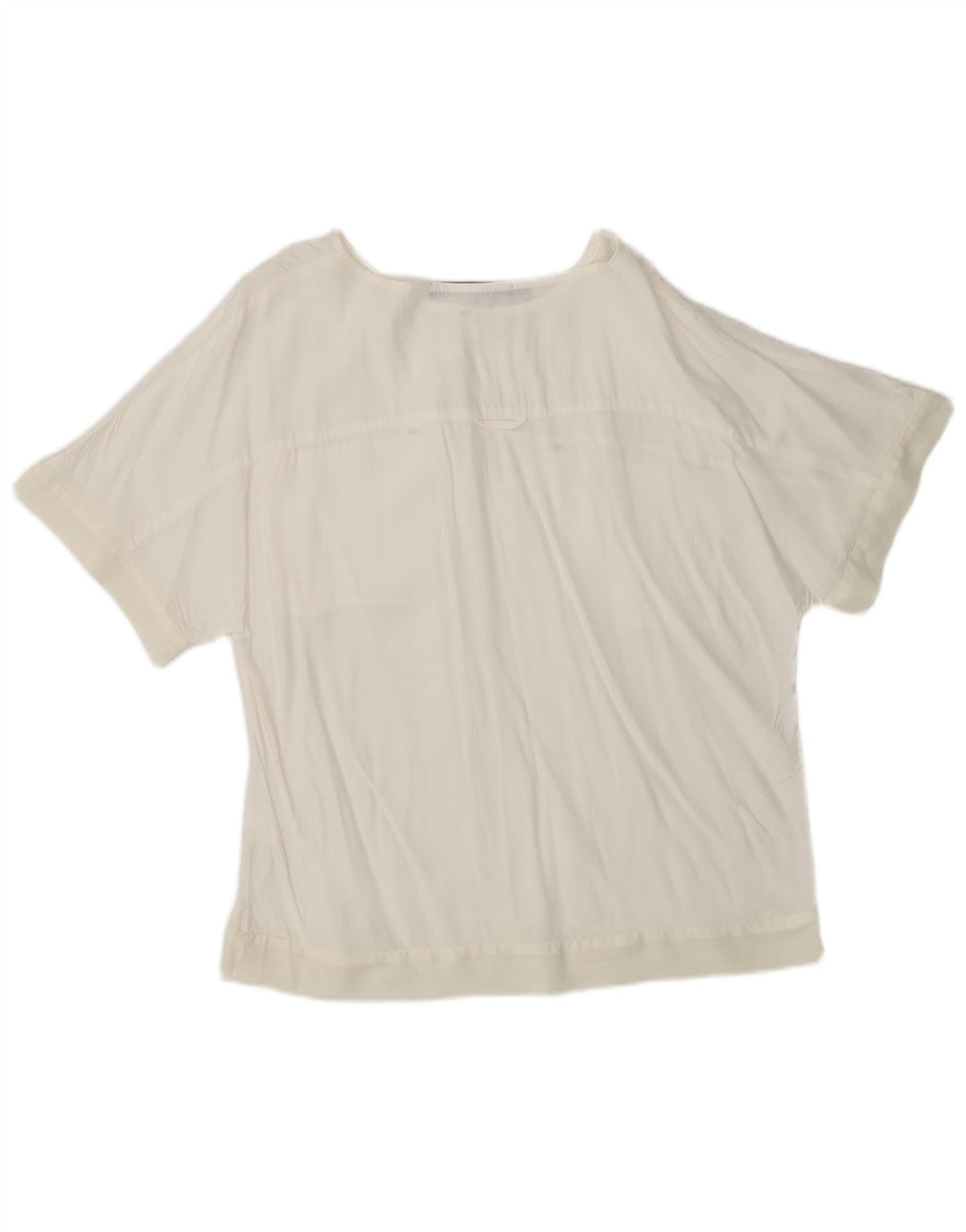 Top Bluză Femei ZARA UK 6 XS Viscoză Albă