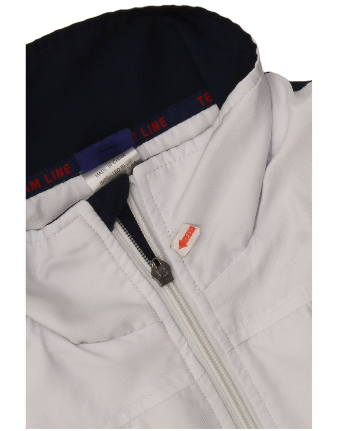 Jachetă de trening pentru bărbați ASICS, alb mediu, poliester bloc de culoare