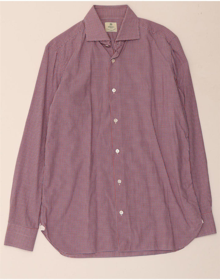 Cămașă pentru bărbați BORRELLI Mărimea 39 15 1/2 Mediu, multicolor, bumbac cu carouri