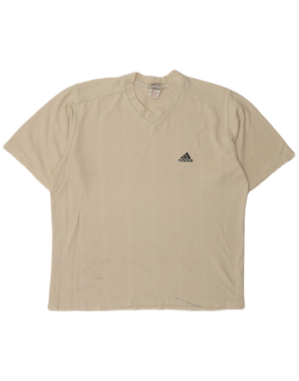 Tricou pentru bărbați ADIDAS Top UK 40/42 Medium Beige Bumbac