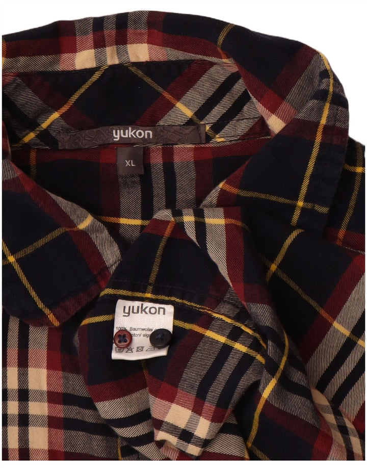 Cămașă de flanel pentru bărbați Yukon XL, bumbac cu carouri multicolore