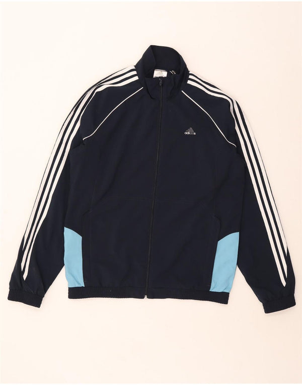 Adidas Mens Climalite Trening Top Jacket UK 40/42 Medium Bleumarin Blue