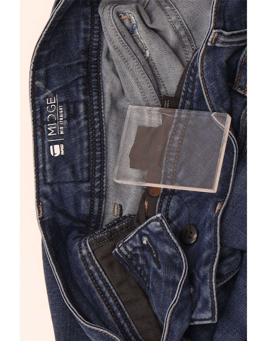 Blugi G-Star Midge Straight pentru bărbați W33 L34 Albastru