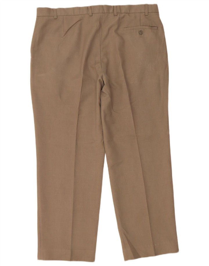 MARKS & SPENCER Pantaloni drepți pentru bărbați L38 L29 poliester bej