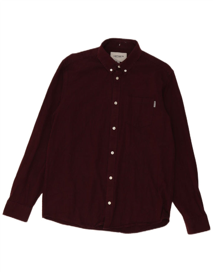 Cămașă pentru bărbați Carhartt Bumbac Burgundy mediu