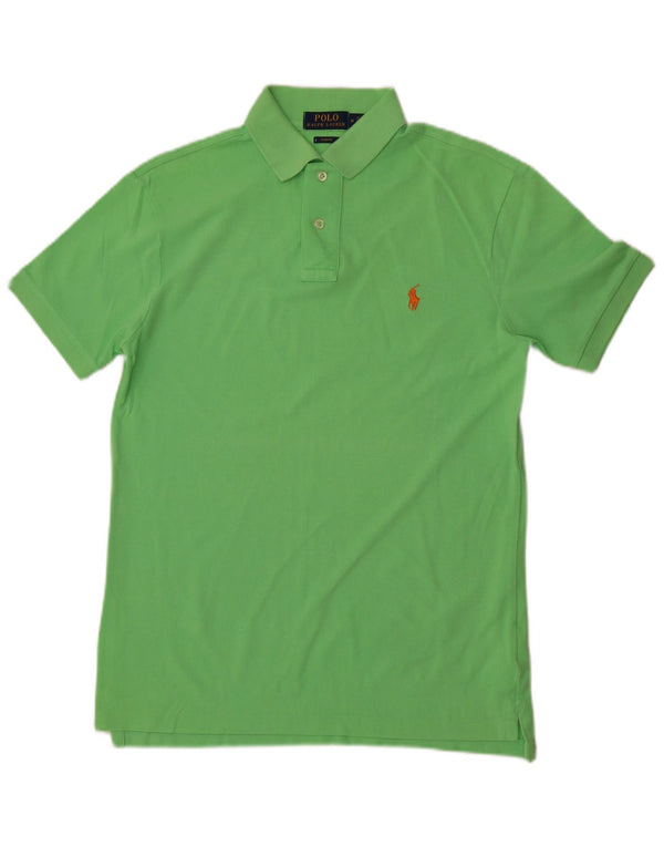 Polo Ralph Lauren Mens Slim Fit Polo Shirt Medium Green Cotton