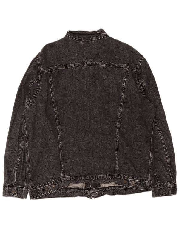 Jachetă de blugi pentru bărbați Levi's UK 44 2XL, bumbac negru