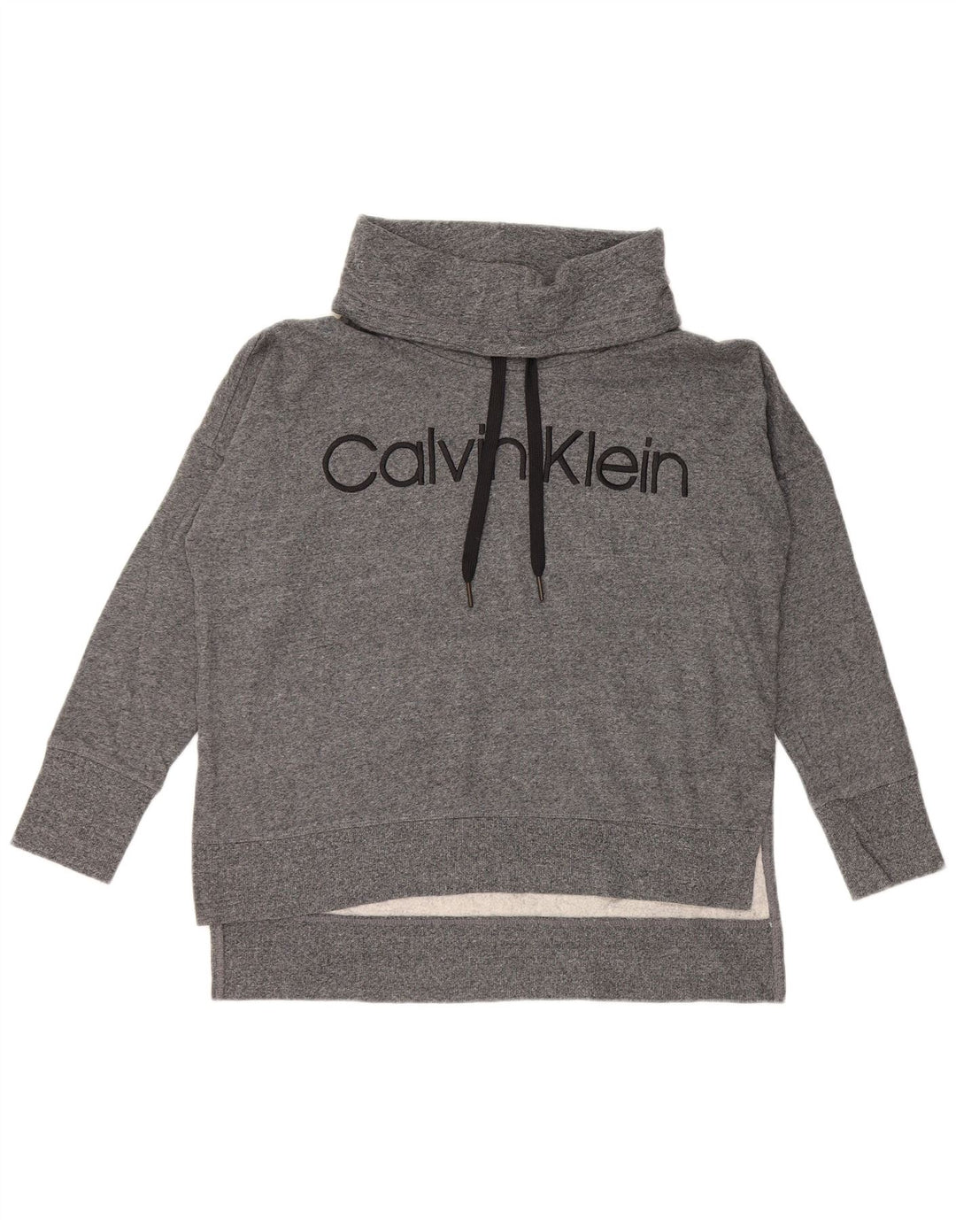 CALVIN KLEIN Pulover cu grafic supradimensionat pentru femei UK 14 Gri mediu