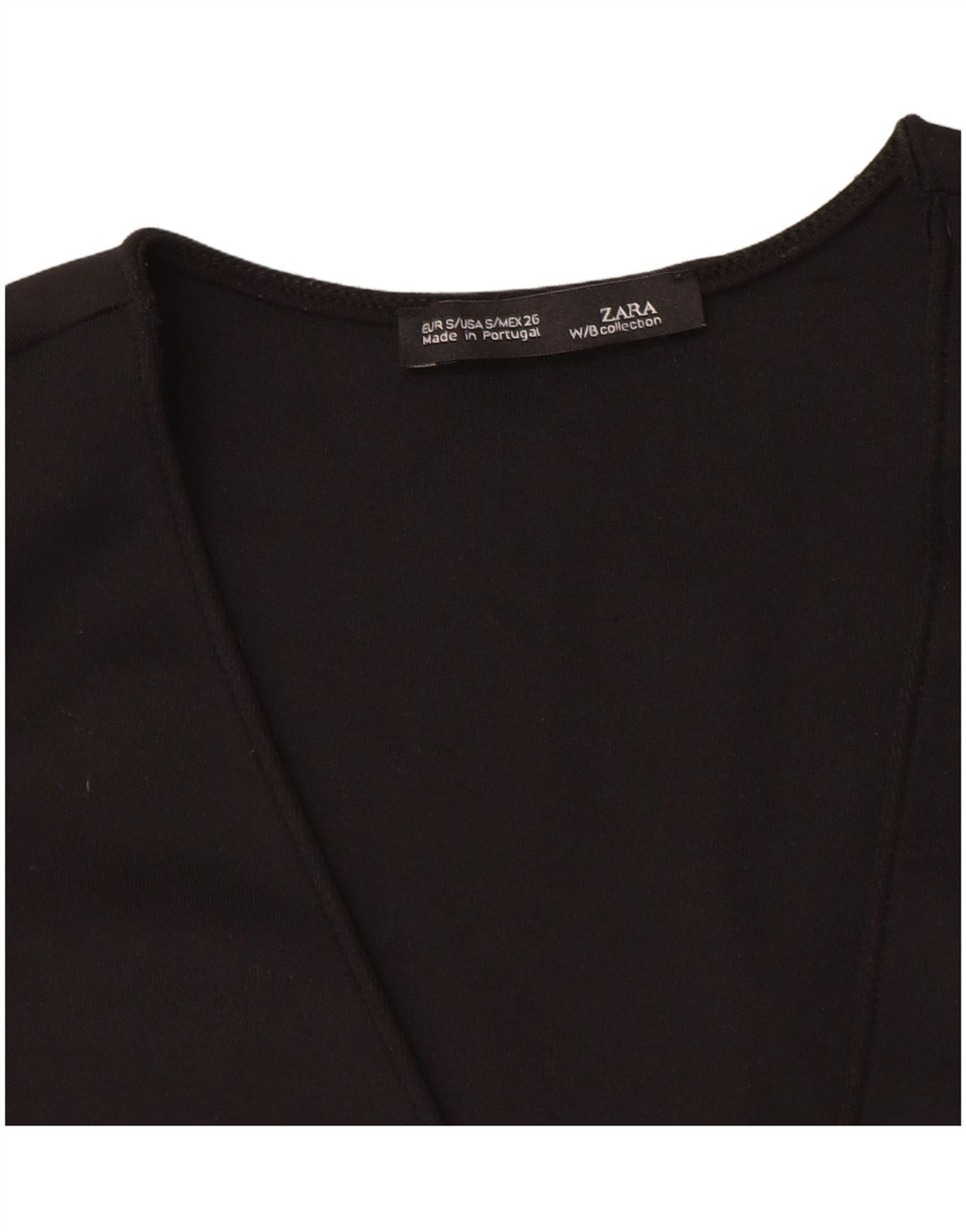 Bluză fără mâneci pentru femei Zara UK 8 Small Black
