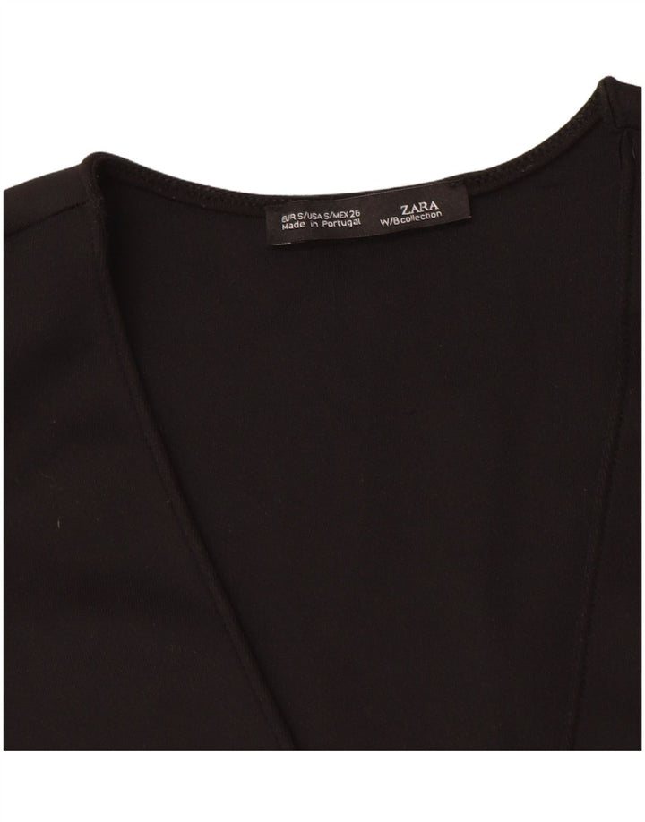 Bluză fără mâneci pentru femei Zara UK 8 Small Black