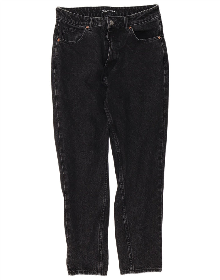 Blugi conici pentru femei Zara EU 40 Medium W30 L27 Negri