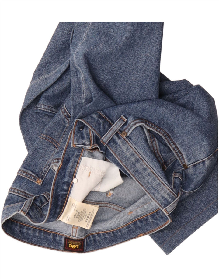 Blugi drepti pentru bărbați Lee W34 L32 Bumbac albastru