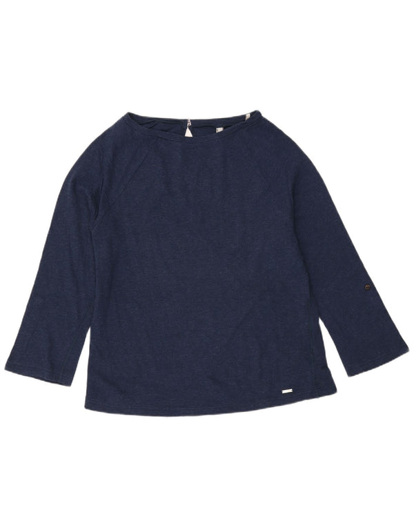 Top pentru femei WOOLRICH cu mânecă lungă UK 16 mare bleumarin