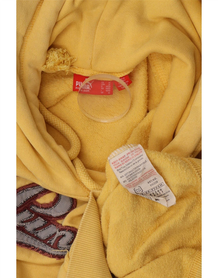 Pulover pentru bărbați Puma Graphic Hoodie, bumbac galben mediu