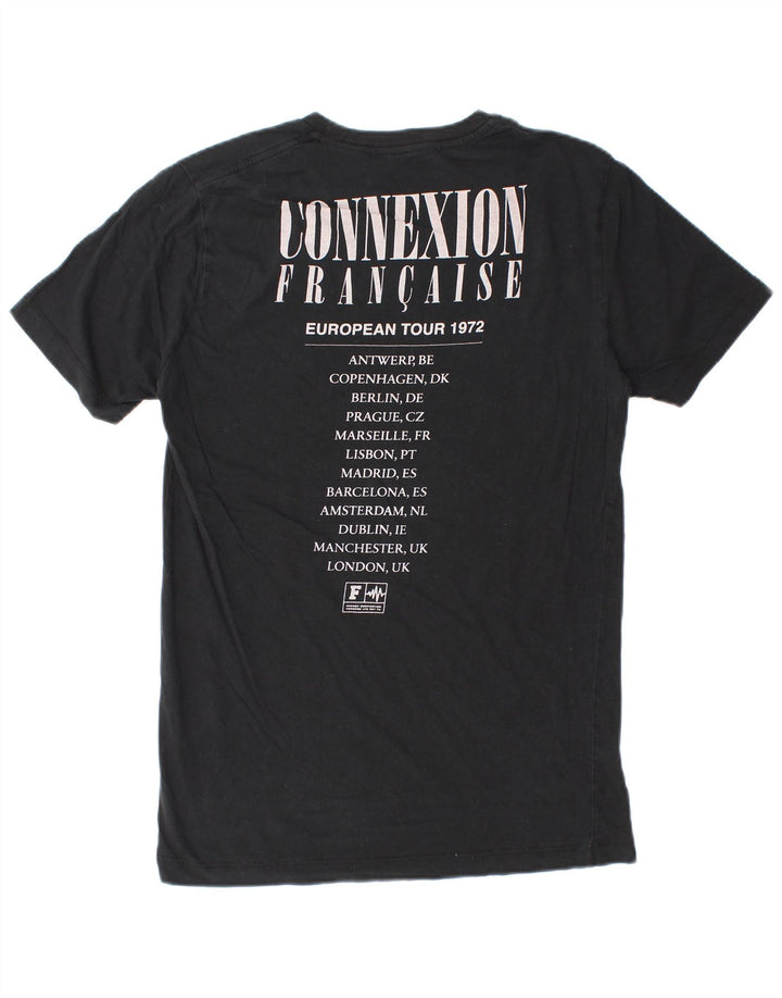 Tricou grafic pentru bărbați French Connection Top mic bumbac negru