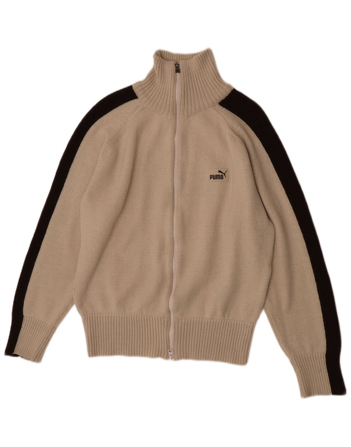 Pulover cardigan pentru bărbați Puma, mare, bej, bloc de culoare