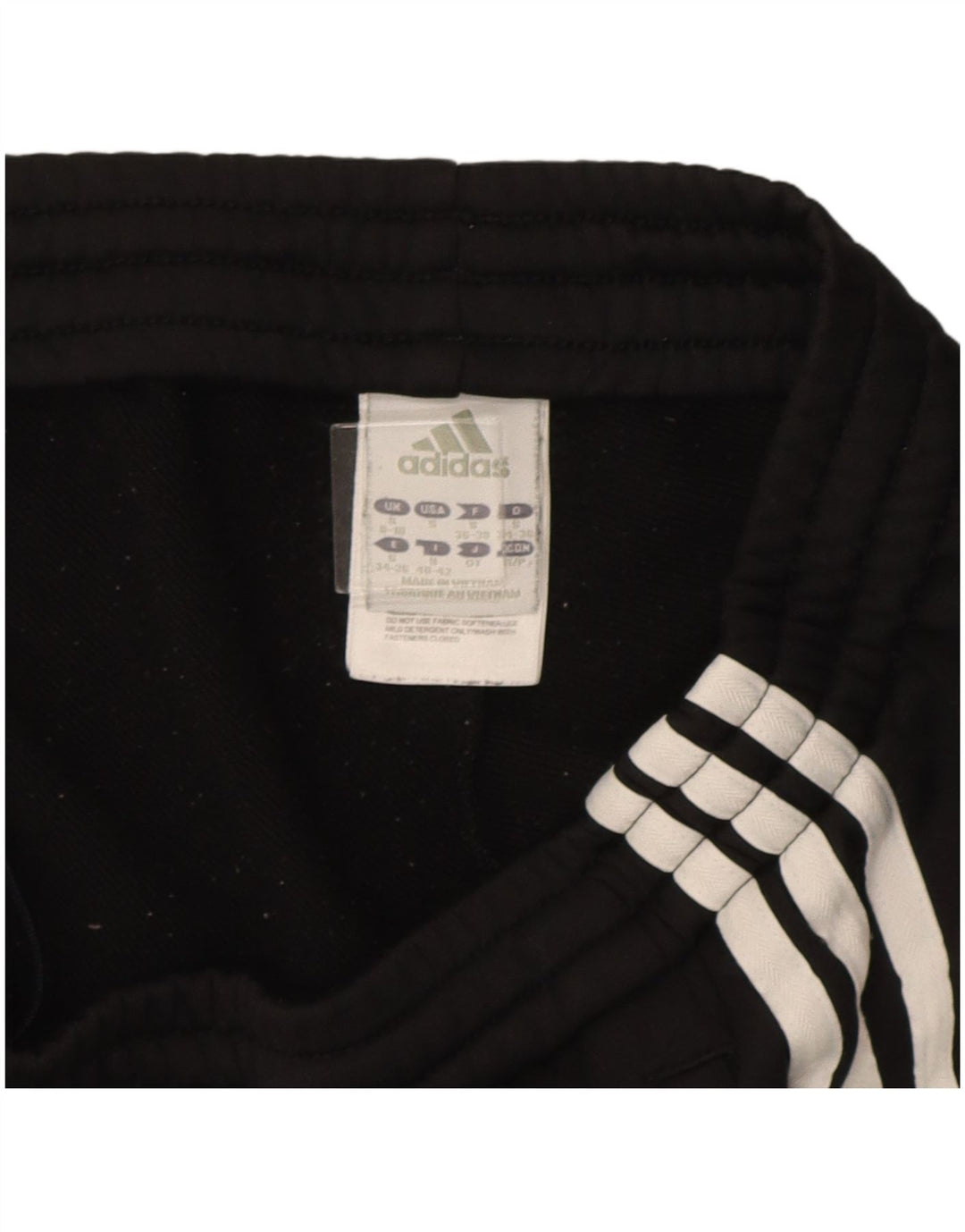 Pantaloni de trening Adidas pentru femei UK 8/10 Poliester negru mic