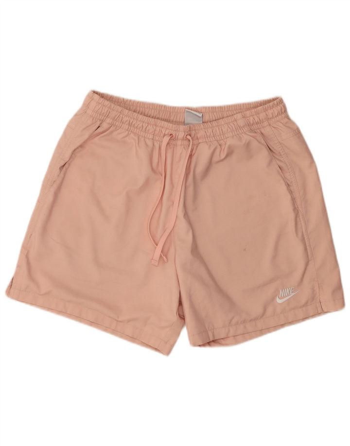 Pantaloni scurți sport Nike pentru bărbați, poliester roz mediu