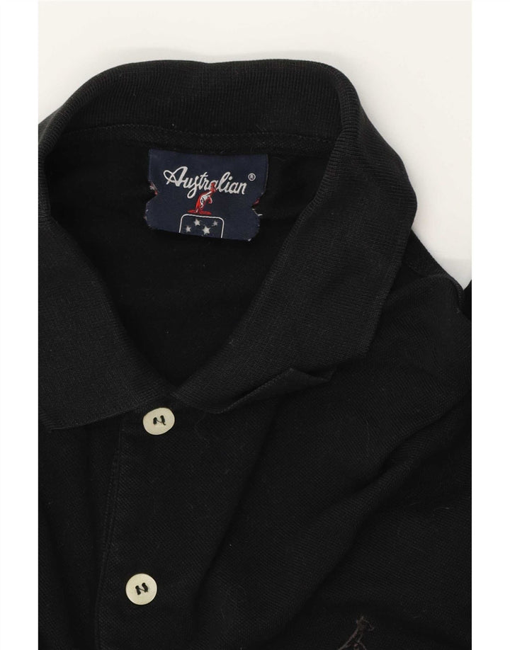 AUSTRALIAN L'ALPINA Tricou polo pentru bărbați IT 50 Medium Negru