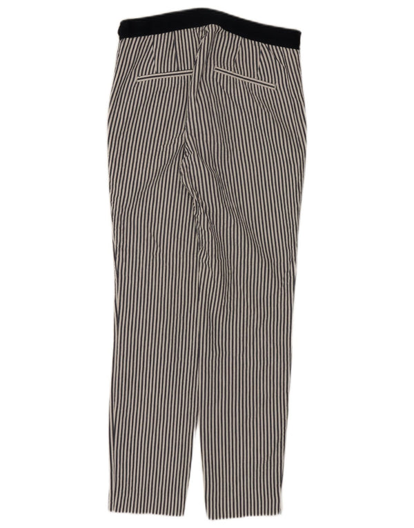 Pantaloni chino slim pentru femei ZARA Mici L26 L27 Bumbac cu dungi albe