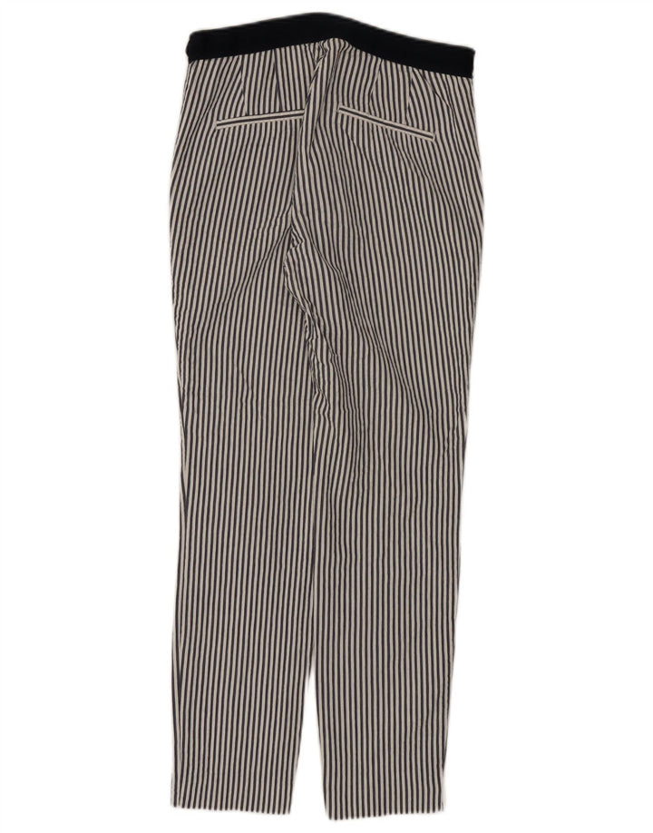 Pantaloni chino slim pentru femei ZARA Mici L26 L27 Bumbac cu dungi albe