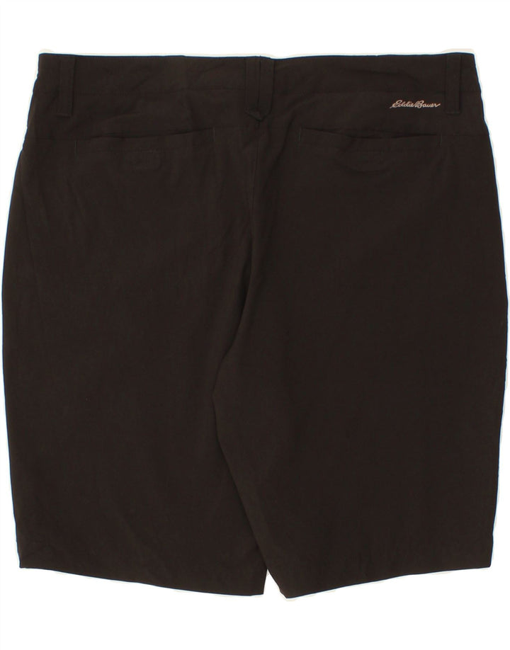 EDDIE BAUER Womens Casual Shorts US 12 Large W34  Black Polyester Vintage Eddie Bauer and Second-Hand Eddie Bauer from Messina Hembry 