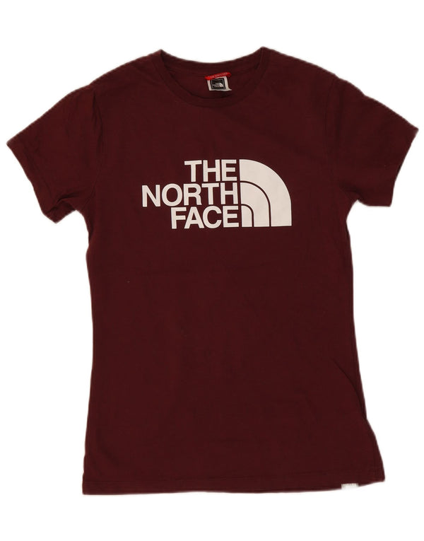 Tricou grafic pentru femei The North Face Top UK 8 Small Burgundy Bumbac