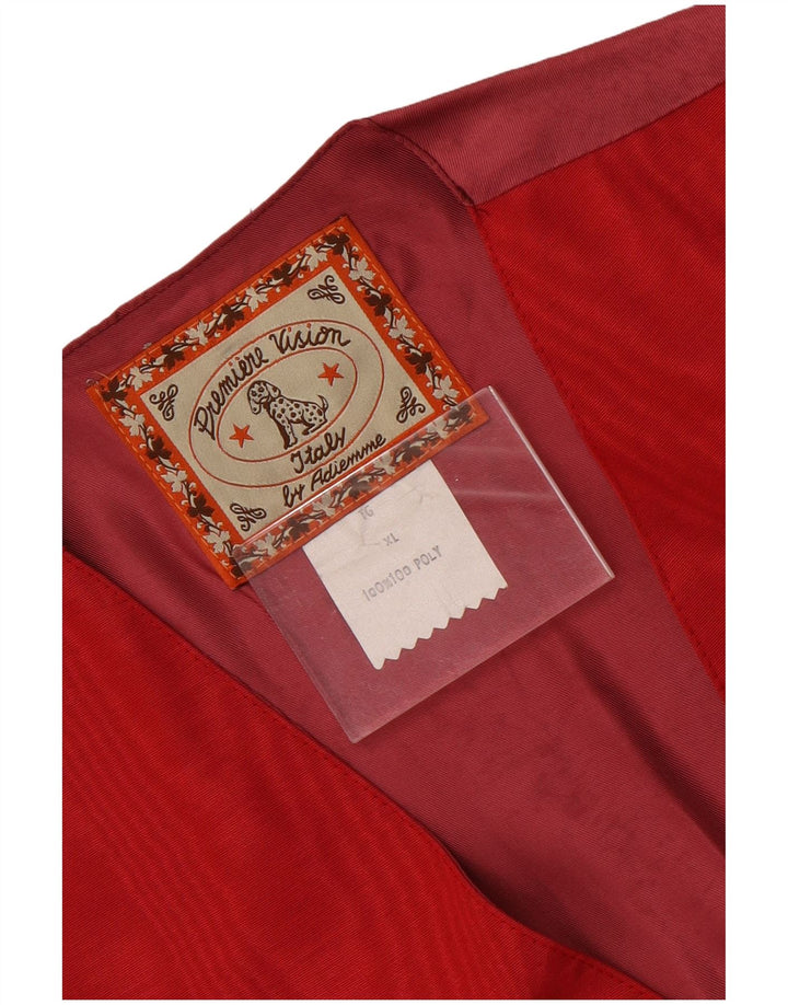 Vestă vintage pentru bărbați XL poliamidă roșie
