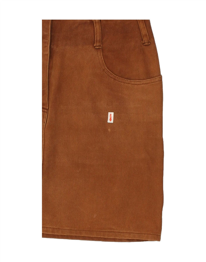 Fusta de blugi pentru femei VINTAGE EU 40 Medium W28 Bumbac maro