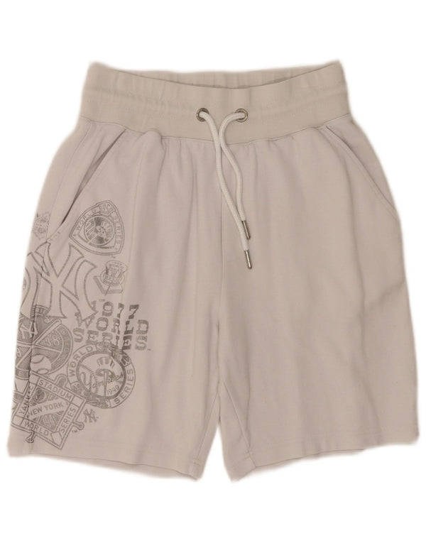 Pantaloni scurți sport cu grafică pentru bărbați Majestic New York Yankees XS Bumbac alb