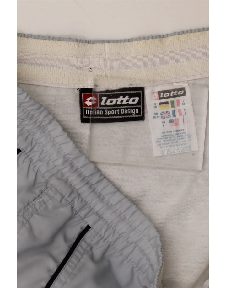 Pantaloni scurți sport LOTTO pentru bărbați, mari, gri, poliester