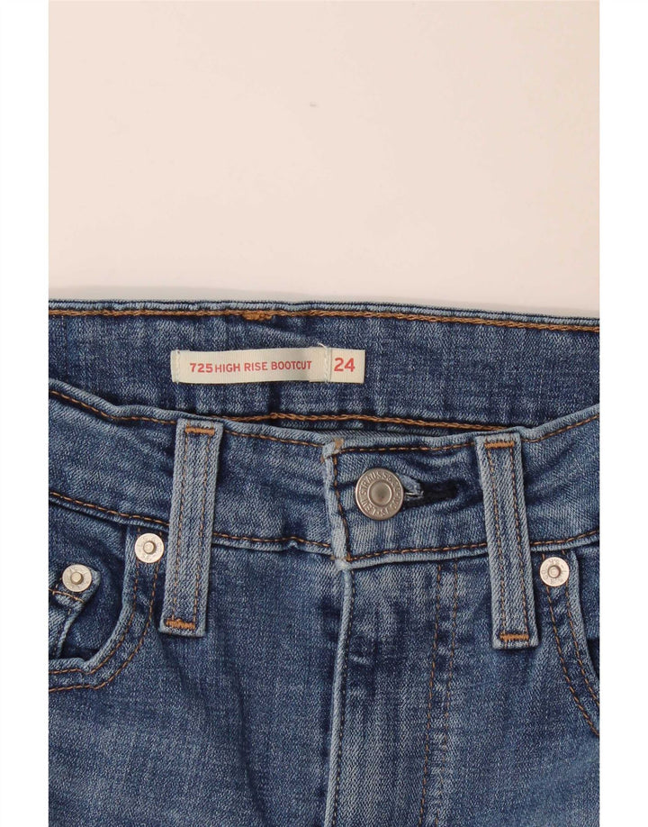 Blugi Levi's 725 cu talie înaltă Bootcut W24 L31 albastru