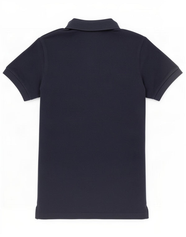 Lacoste Womens Polo Shirt EU 34 Small Navy Blue Cotton
