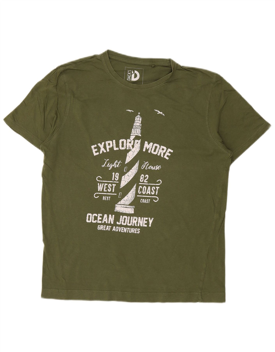 Tricou grafic pentru bărbați Dack's Top Mediu Kaki Bumbac