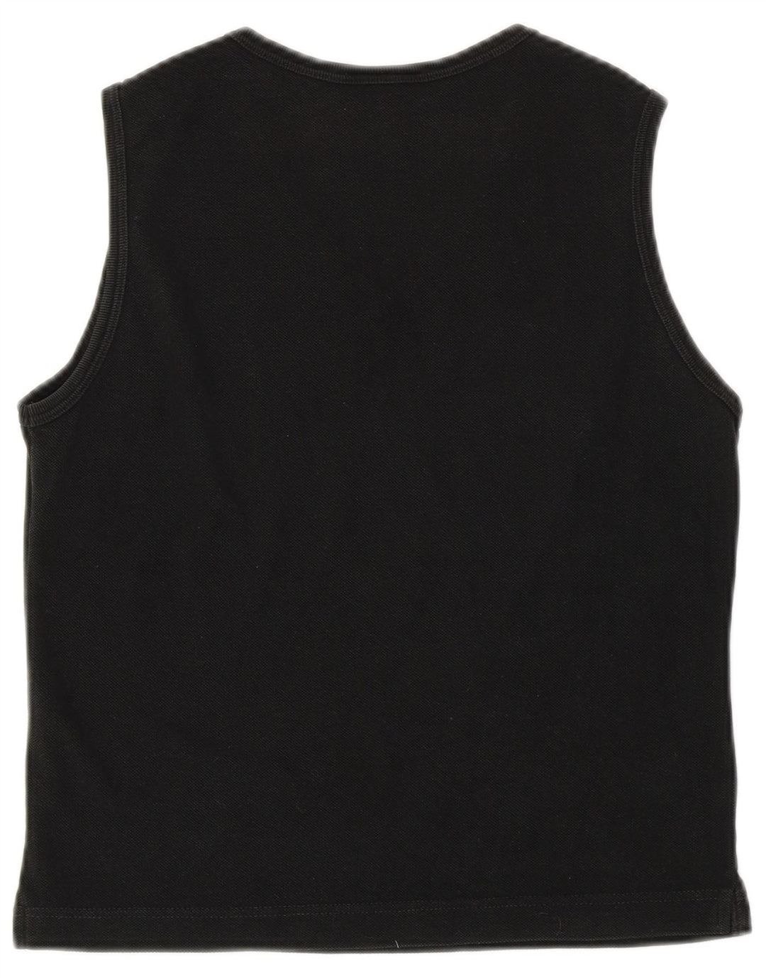 Lacoste Crop Vest Top pentru femei Mărimea 42 Lung Negru
