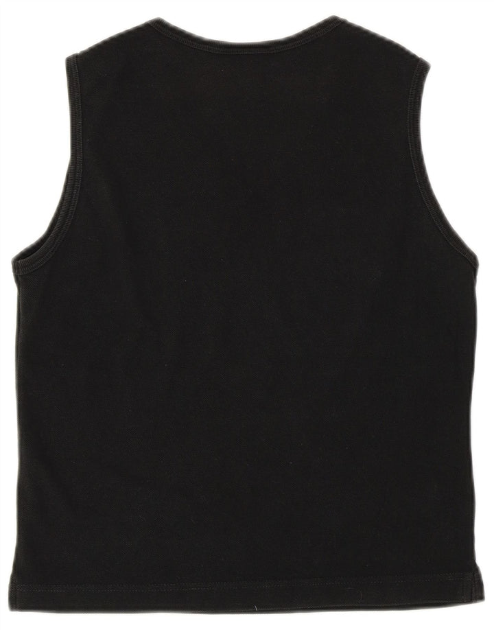 Lacoste Crop Vest Top pentru femei Mărimea 42 Lung Negru
