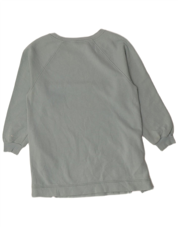 Pulover pentru damă Marks & Spencer, cu paragate, UK 14, bumbac albastru mediu