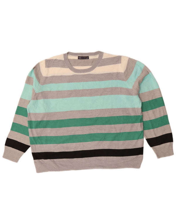 Pulover pentru femei Marks & Spencer cu decolteu triplu UK 20 2XL Multicolor