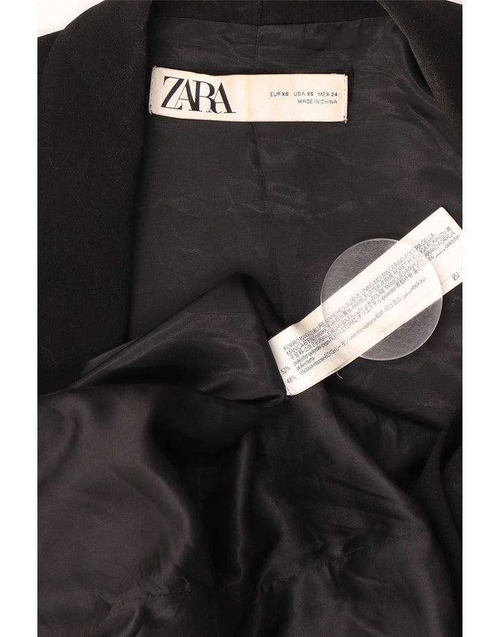 Blazer supradimensionat pentru femei Zara UK 6 XS Poliester negru