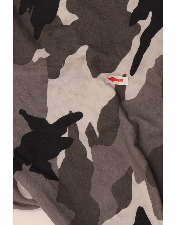 Tricou Adidas Climalite pentru bărbați Top mare, gri, camuflaj, poliester