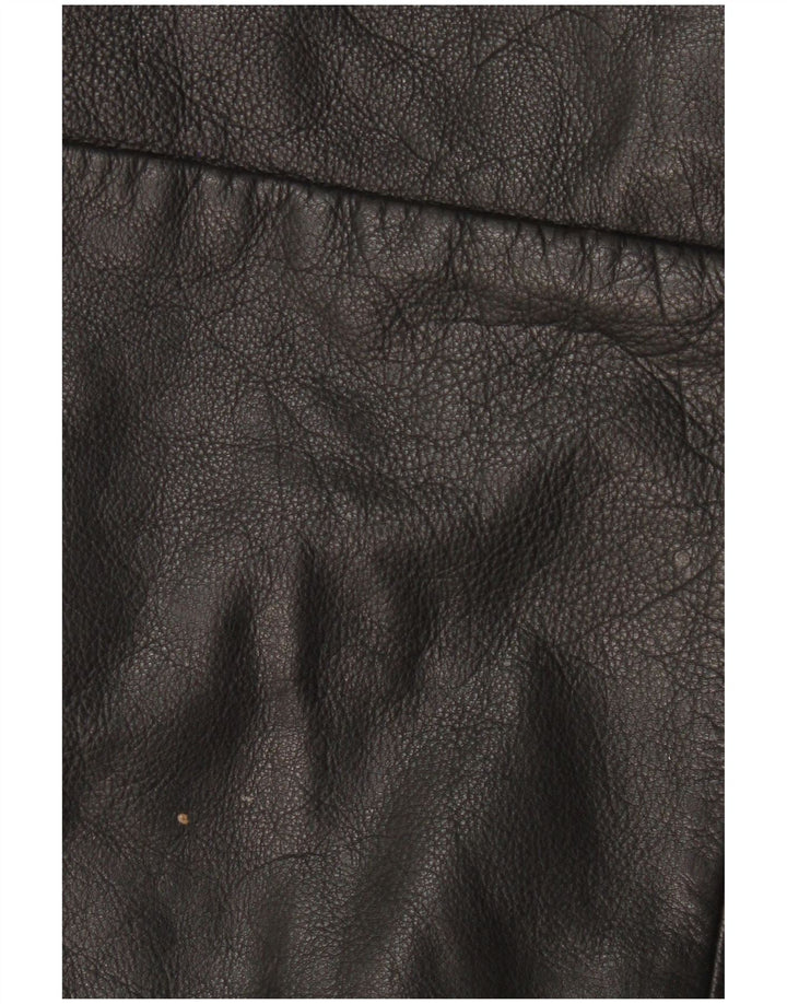 Jachetă de piele pentru femei Izzi UK 14 Medium Black