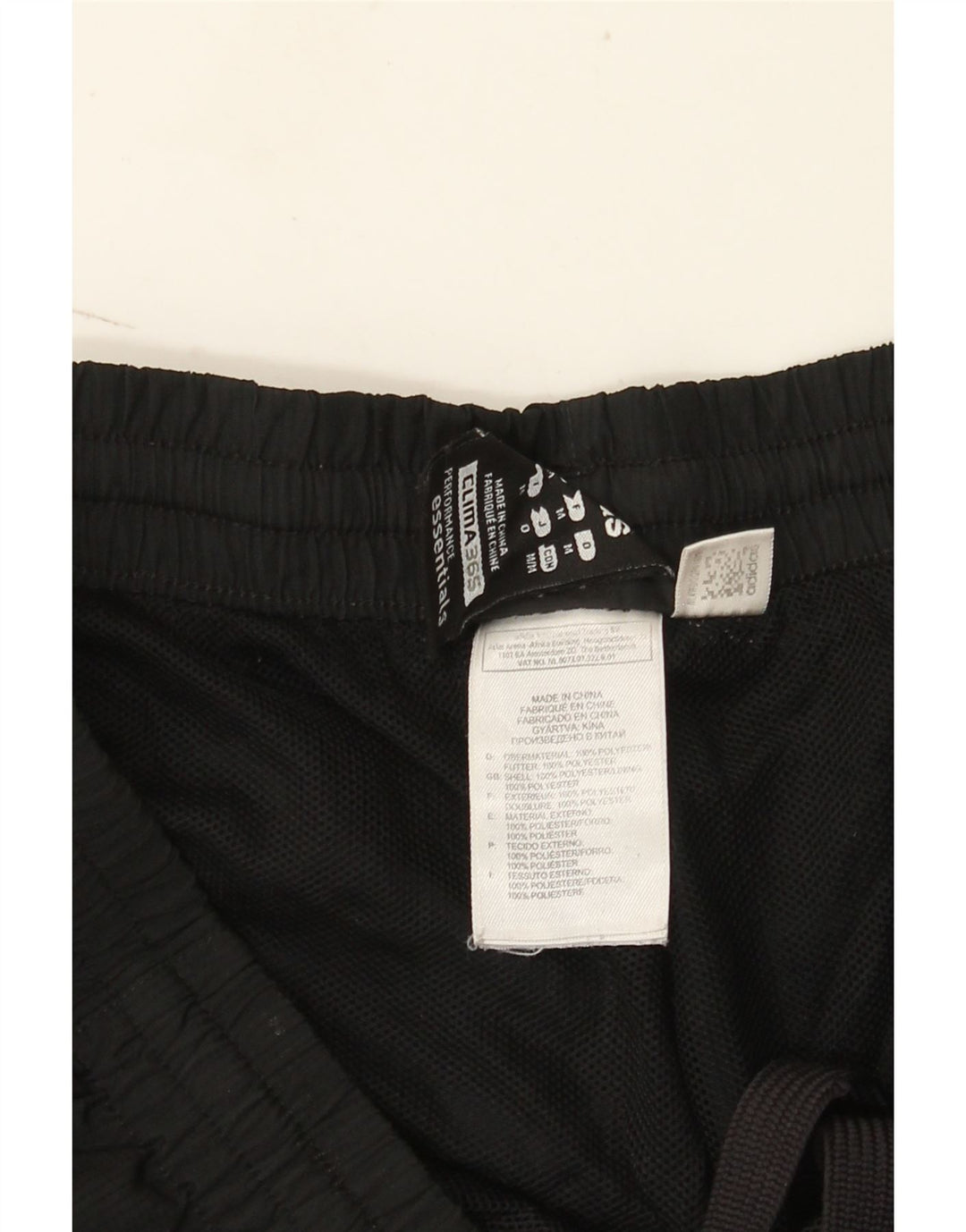 Pantaloni de trening Adidas Clima 365 Capri pentru bărbați, poliester mediu negru
