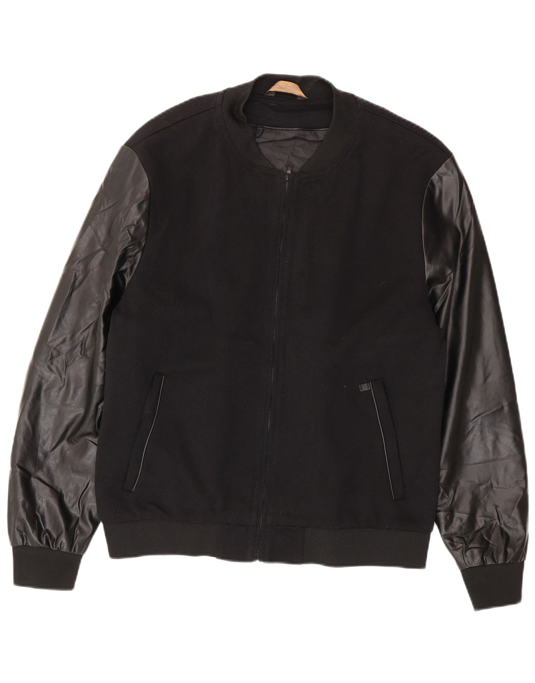 Bomber pentru bărbați Zara UK 42 XL Poliester negru