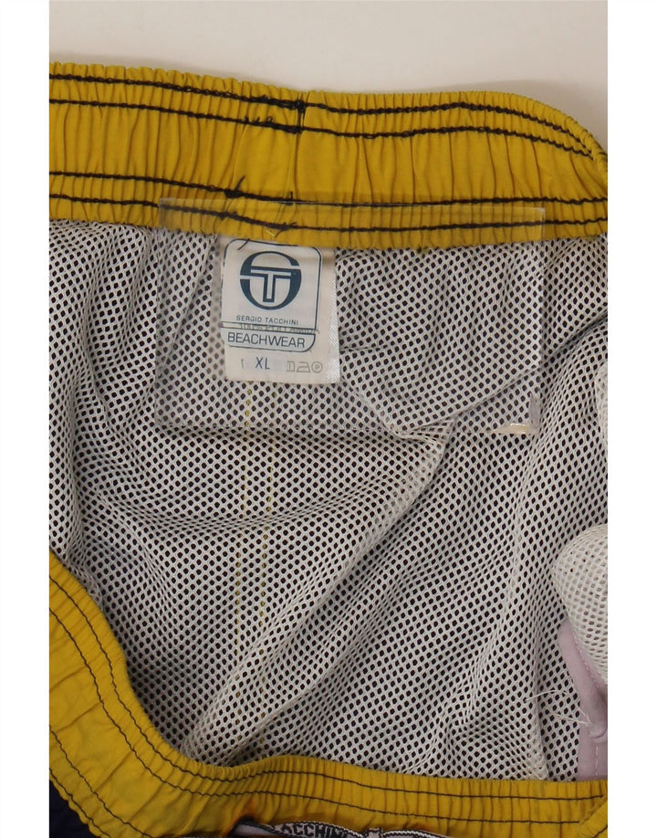 Sergio Tacchini Pantaloni scurți de înot pentru bărbați XL bleumarin din poliamidă color bloc