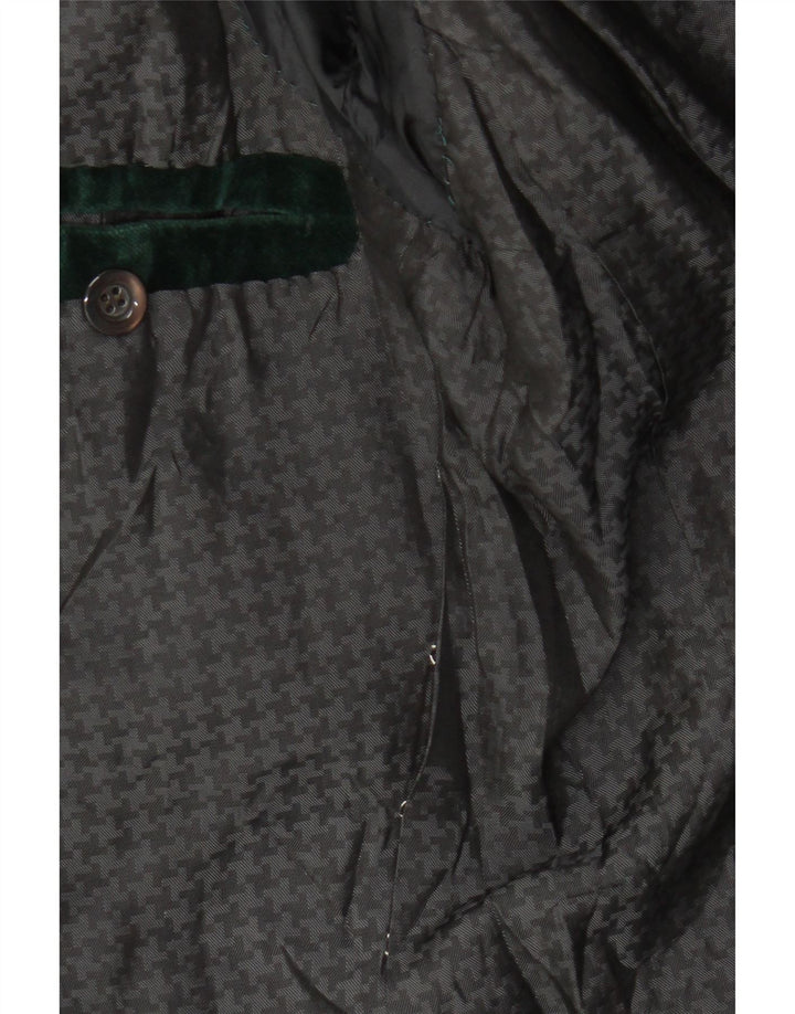 Jachetă vintage pentru femei cu 1 nasture, UK 10, verde mică