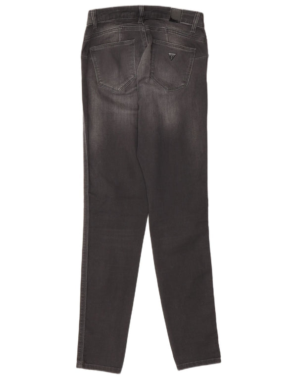 Blugi skinny pentru femei Curvy X cu talie medie Guess W25 L30 gri
