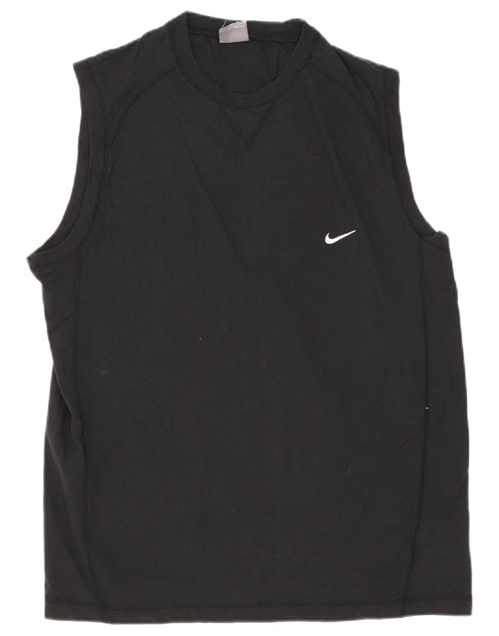 Tricou pentru bărbați Nike Top Mediu Negru Bumbac