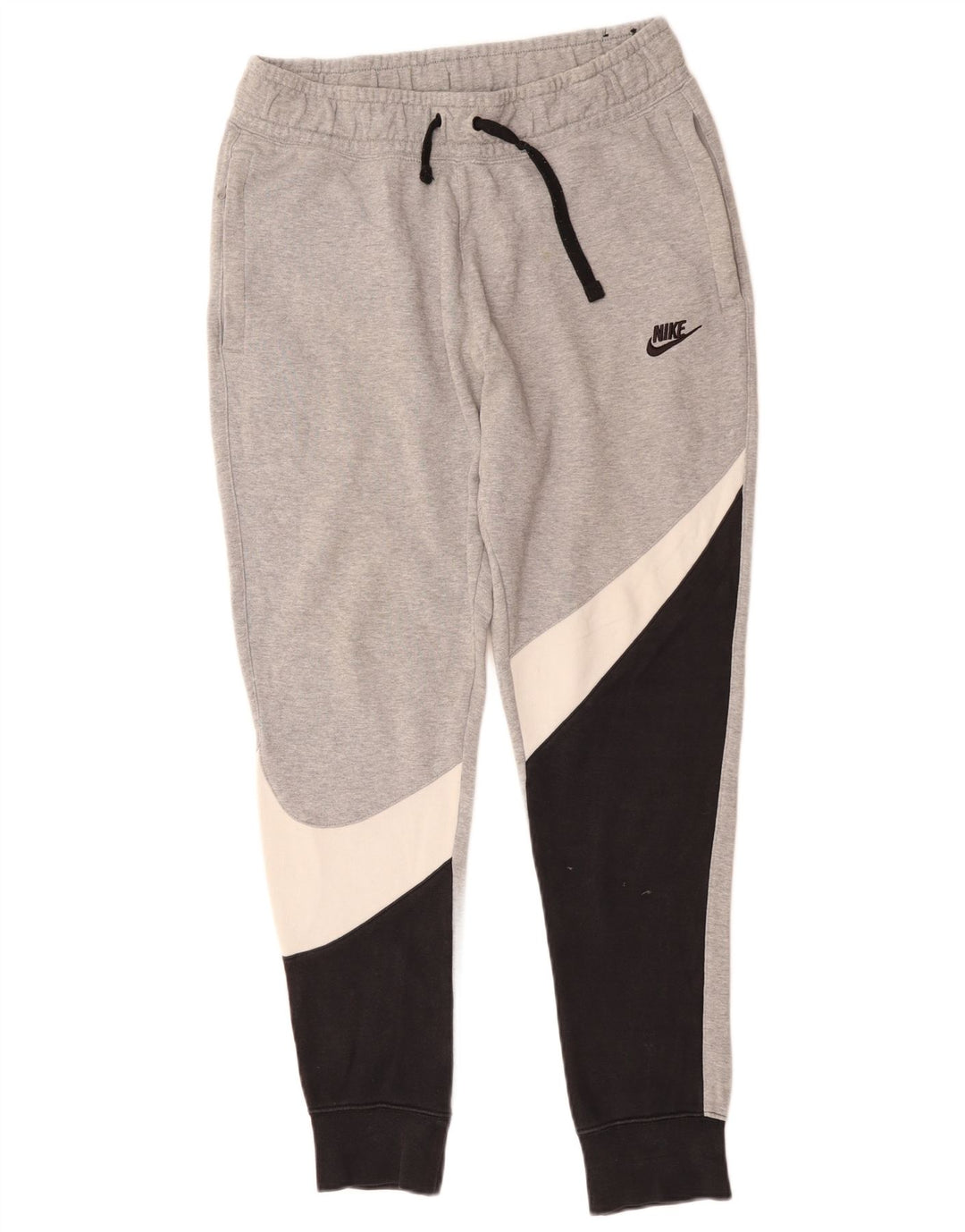 Pantaloni de trening pentru bărbați Nike Pantaloni de jogging, gri mediu, bumbac color bloc