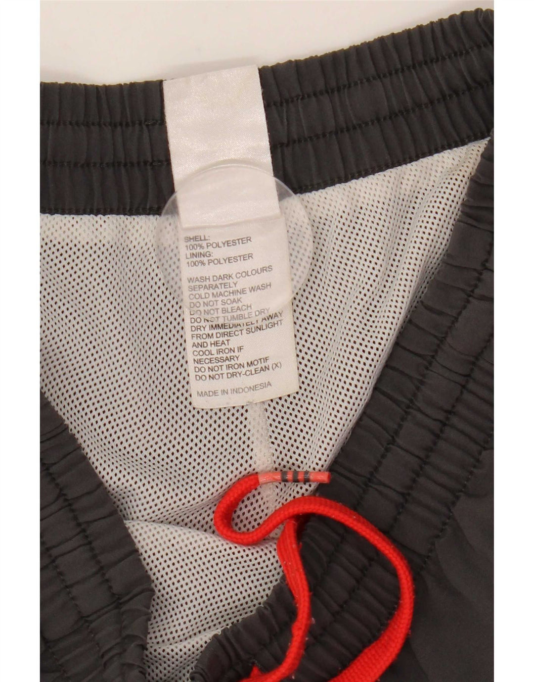 Adidas Mens Climalite Graphic Sport Shorts Small  Grey Polyester