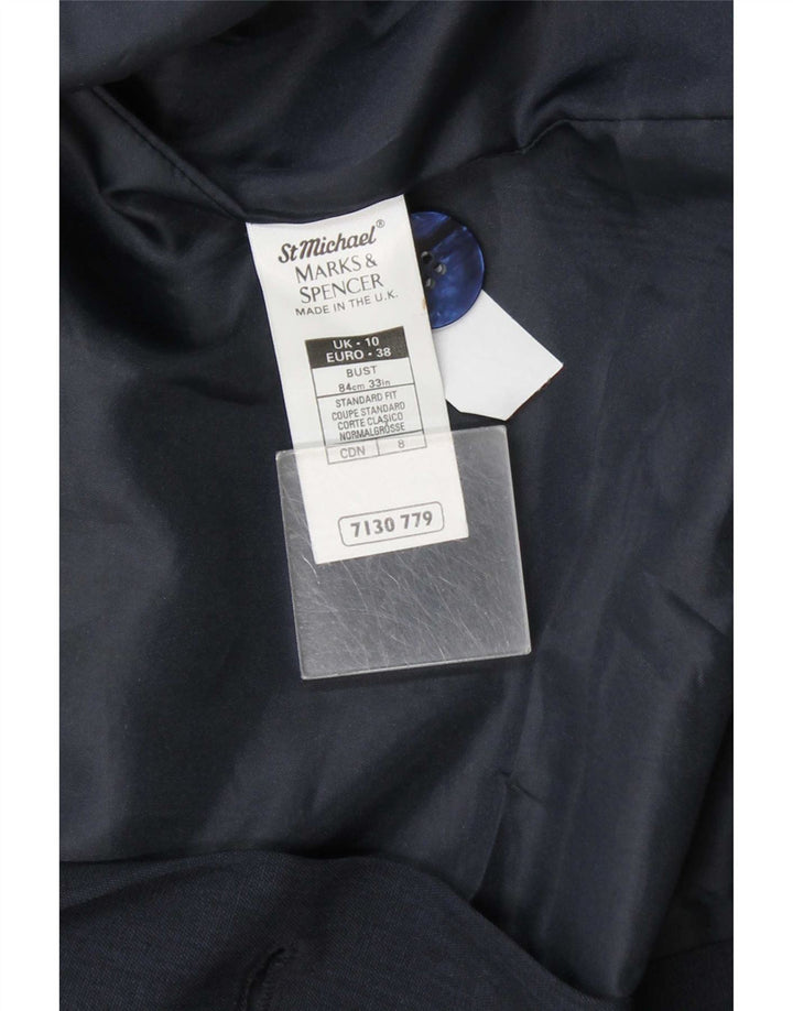 Marks & Spencer pentru femei St. Michael Blazer Jacket UK 10 Small Bleumarin